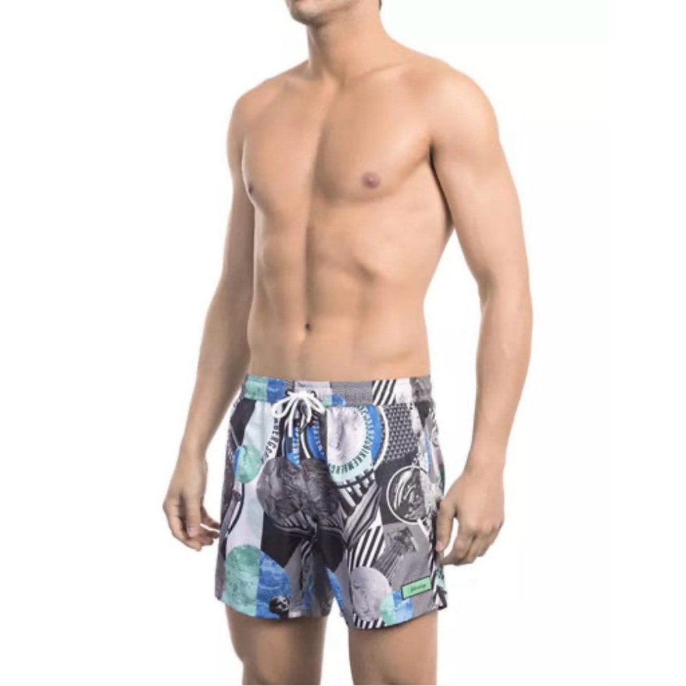 BIKKEMBERGS Allover Crazy Bubbles Short Boardshorts Swim Trunks